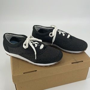 Dimmi Black Mesh Women's Casual Lace Up Jogger Fitness Women's 7.5